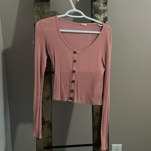 XS PINK BUTTON TOP